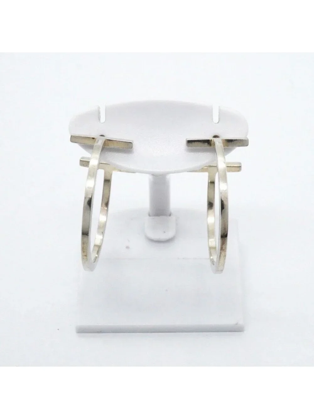 Tiffany & Co Earrings T Wire Hoop Silver
